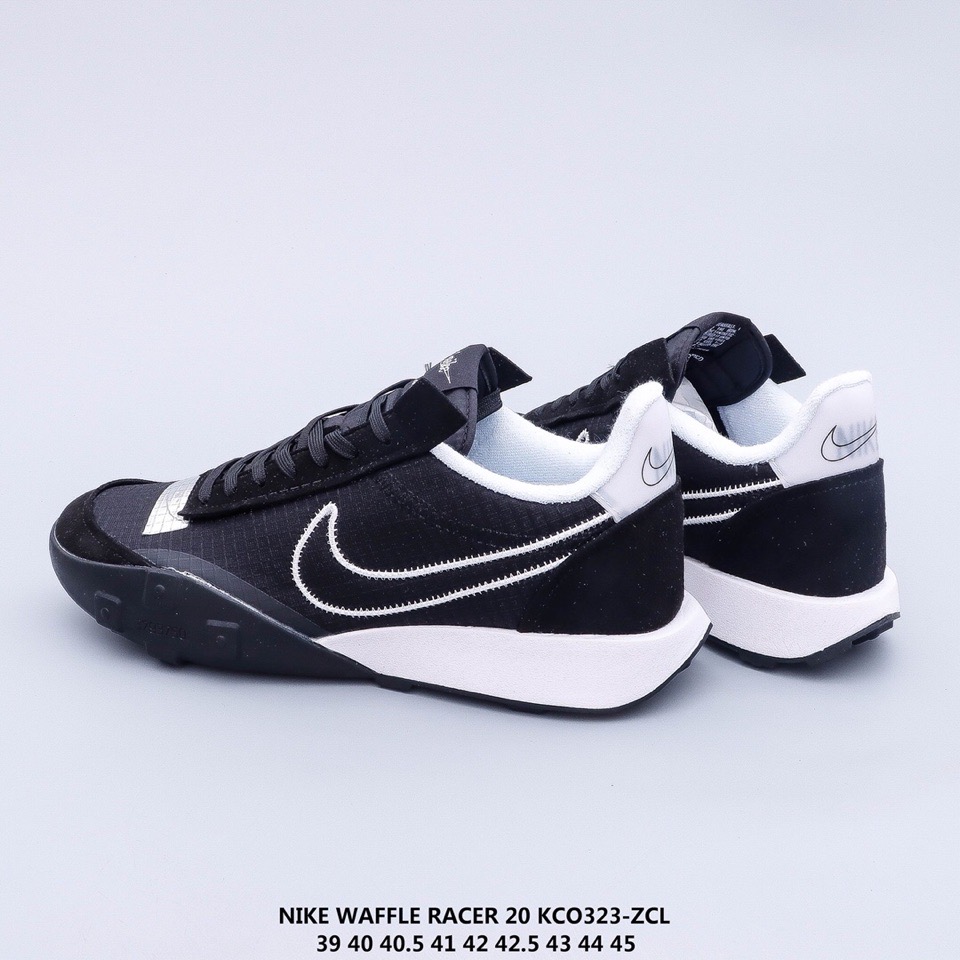 2020 Men Nike Waffle Racer 20 KCO Black White